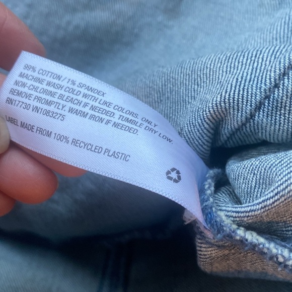 Universal Thread Distressed 4-Pocket Blue Denim Jacket Size XL - Picture 7 of 8